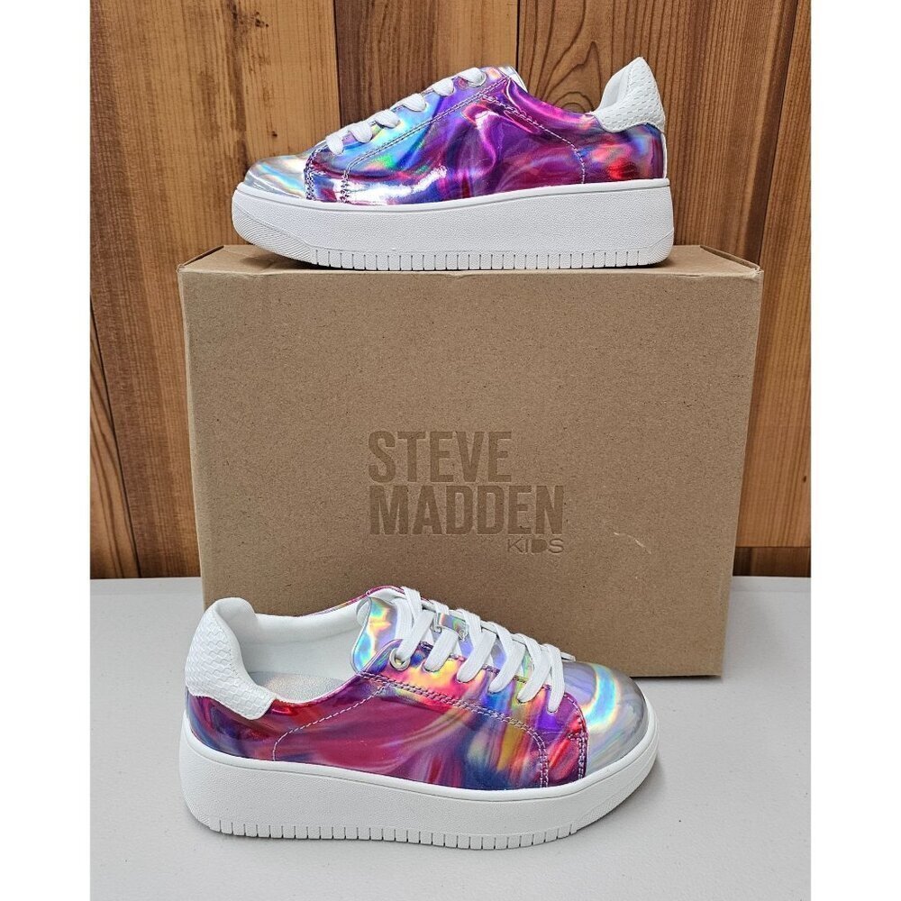 Steve Madden Little Girls JRockwyr Lace-Up Sneakers Size 3